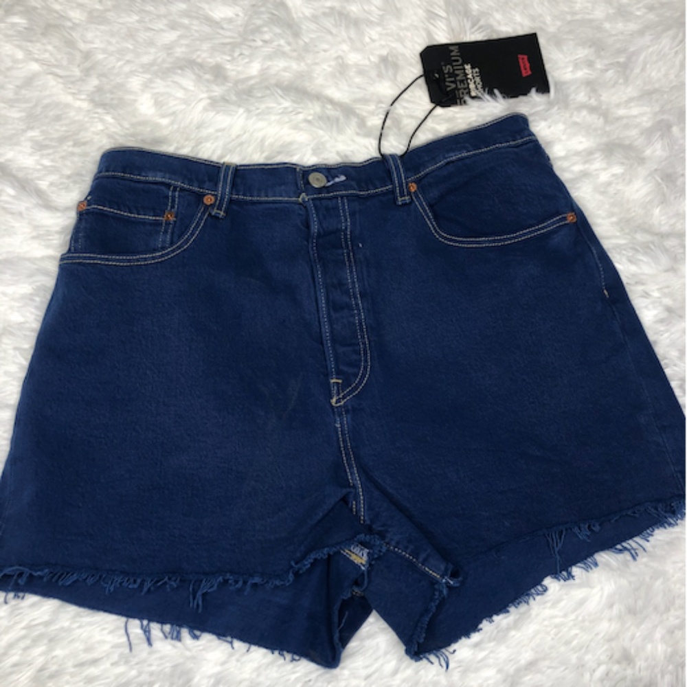 Levi's Ribcage Denim Shorts High Rise Size 32
